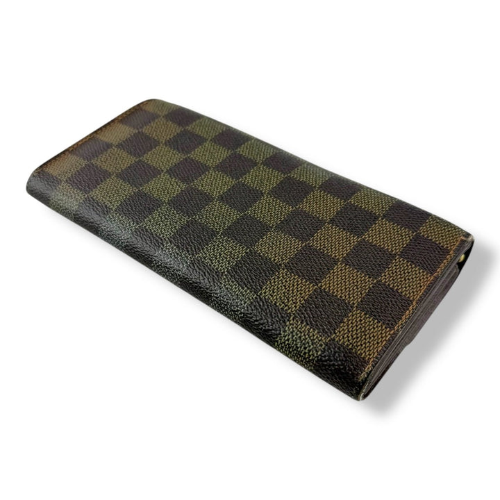 Louis Vuitton Brown Damier Sarah Femme Wallet - Lux Central