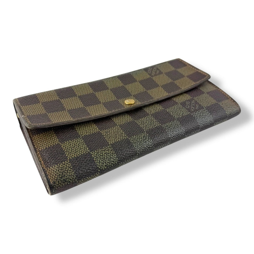 Louis Vuitton Brown Damier Sarah Femme Wallet - Lux Central