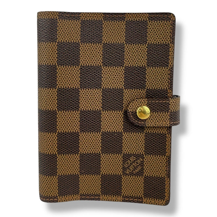 Louis Vuitton Brown Damier Small Ring Agenda Wallet - Lux Central