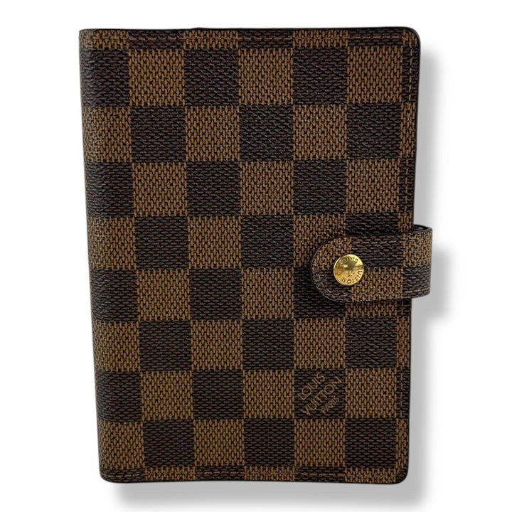 Louis Vuitton Brown Damier Small Ring Agenda Wallet - Lux Central