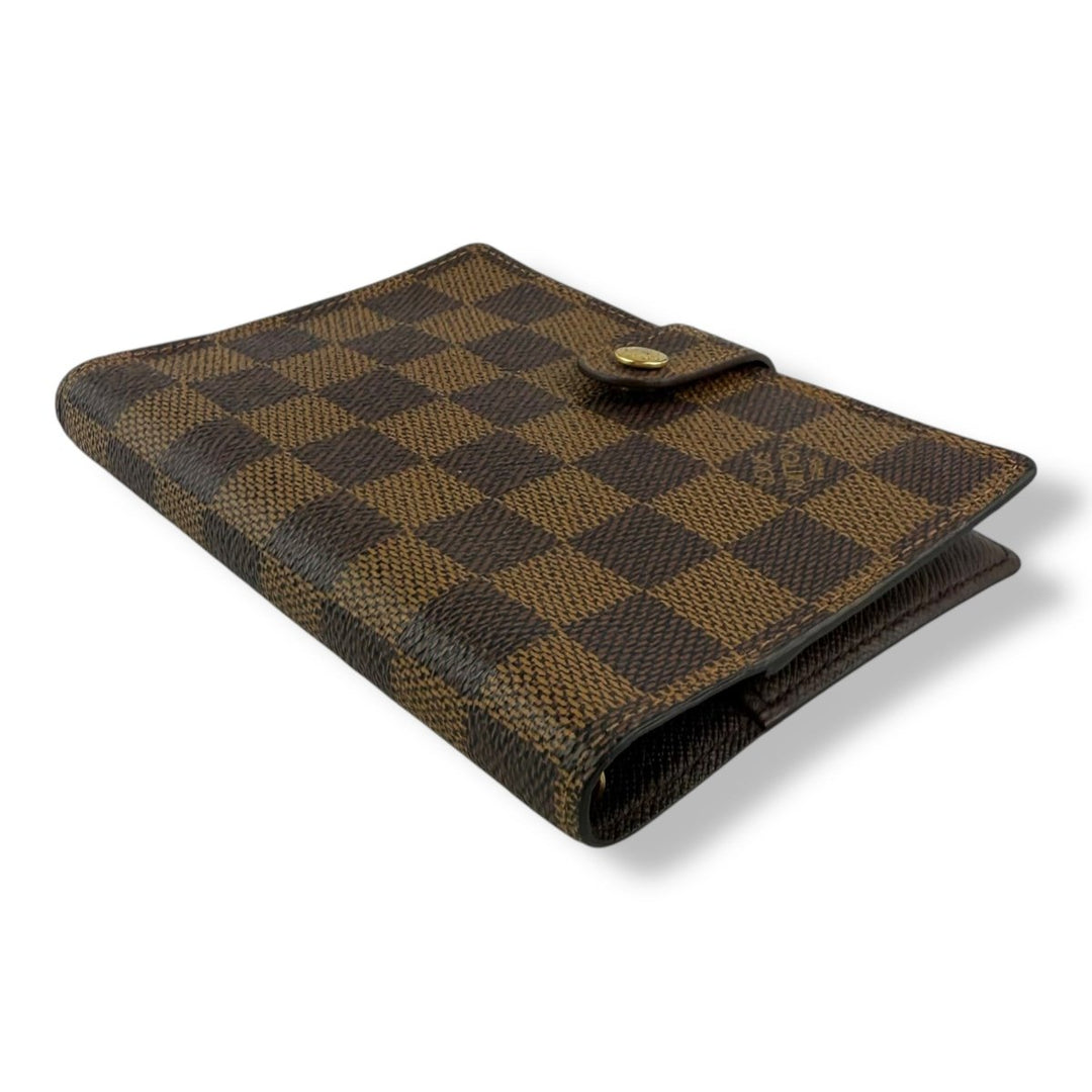Louis Vuitton Brown Damier Small Ring Agenda Wallet - Lux Central