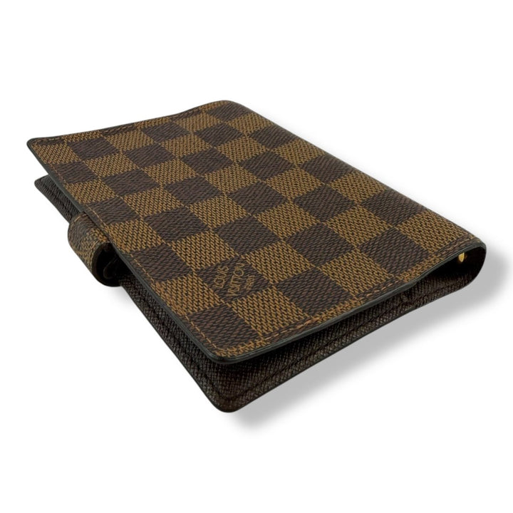 Louis Vuitton Brown Damier Small Ring Agenda Wallet - Lux Central