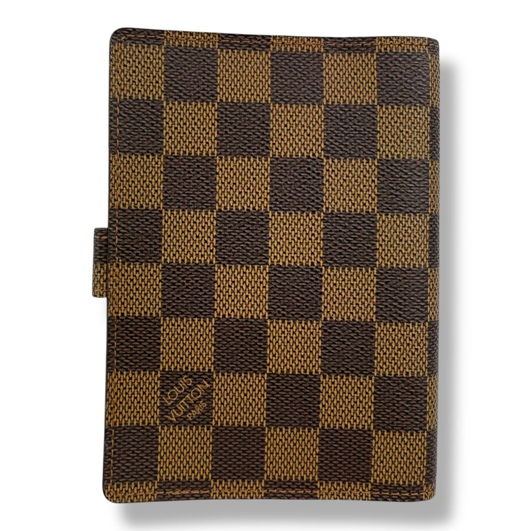 Louis Vuitton Brown Damier Small Ring Agenda Wallet - Lux Central