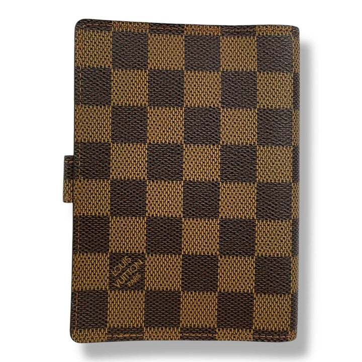 Louis Vuitton Brown Damier Small Ring Agenda Wallet - Lux Central