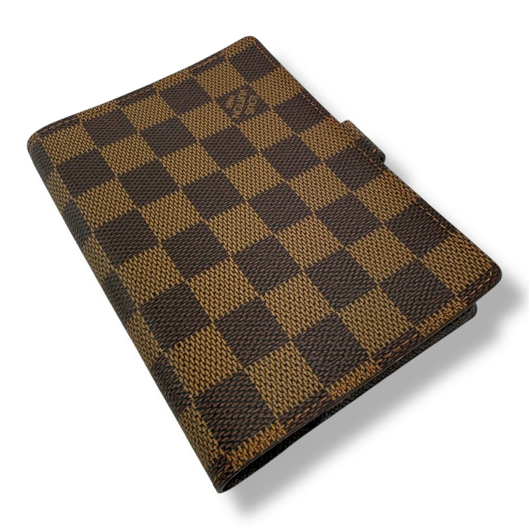 Louis Vuitton Brown Damier Small Ring Agenda Wallet - Lux Central