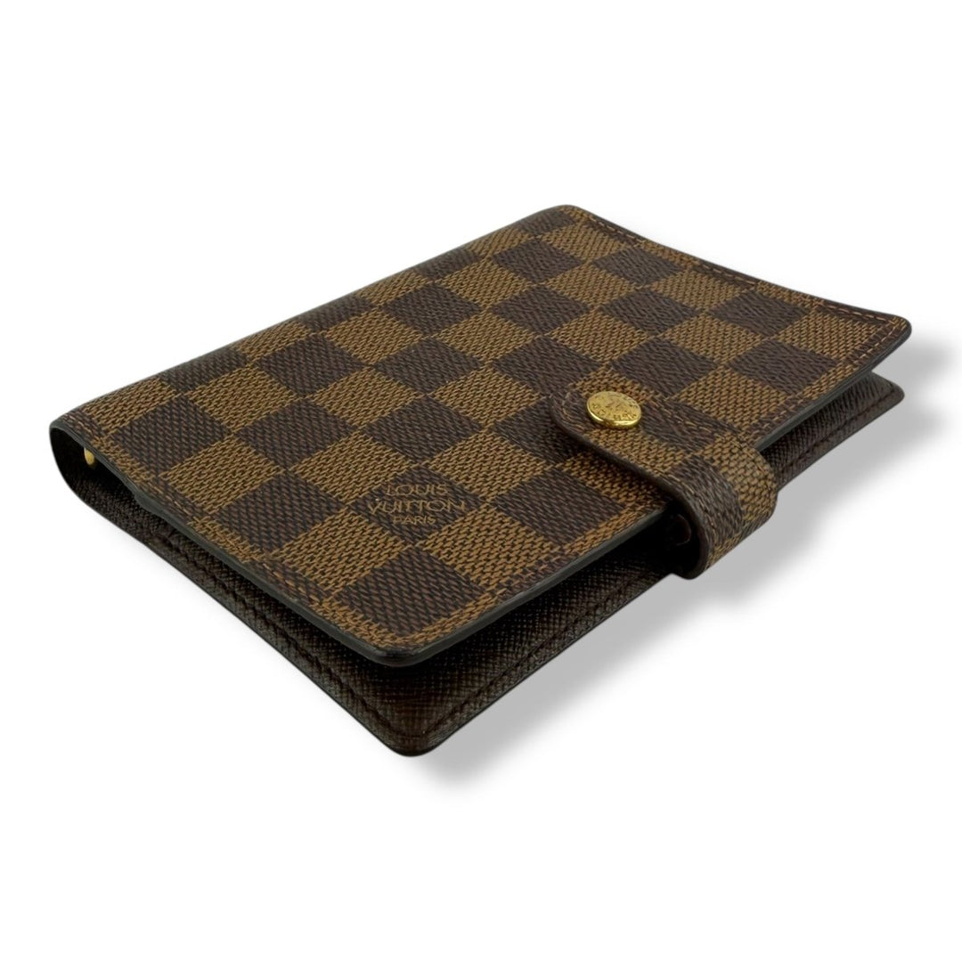 Louis Vuitton Brown Damier Small Ring Agenda Wallet - Lux Central