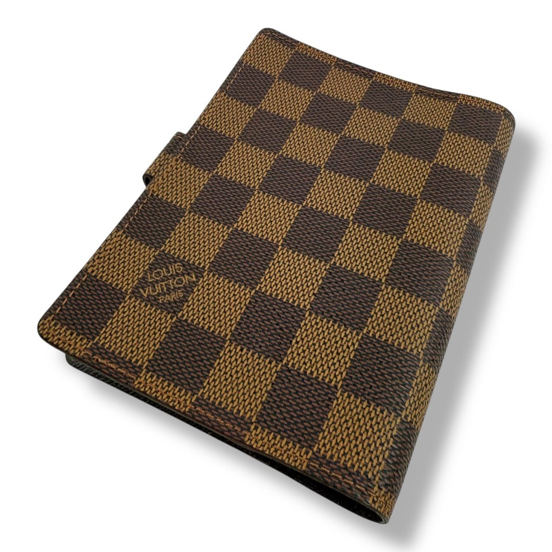 Louis Vuitton Brown Damier Small Ring Agenda Wallet - Lux Central