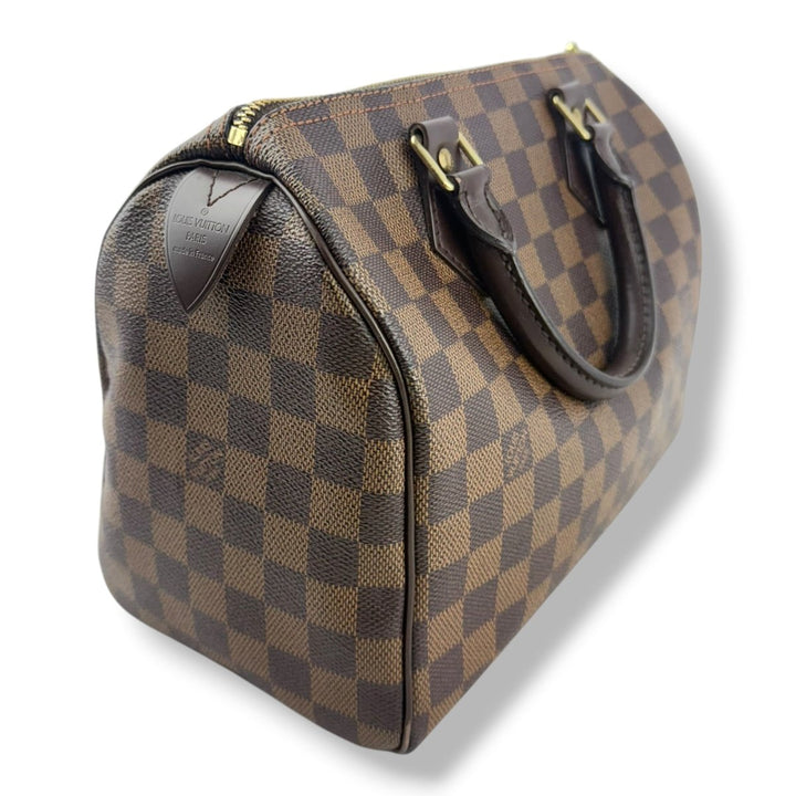 Louis Vuitton Brown Damier Speedy 25 Handbag - Lux Central