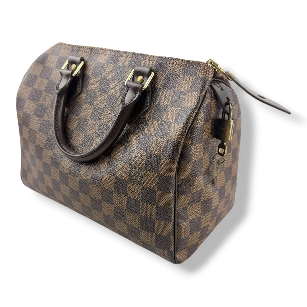Louis Vuitton Brown Damier Speedy 25 Handbag - Lux Central