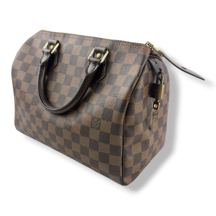 Louis Vuitton Brown Damier Speedy 25 Handbag - Lux Central