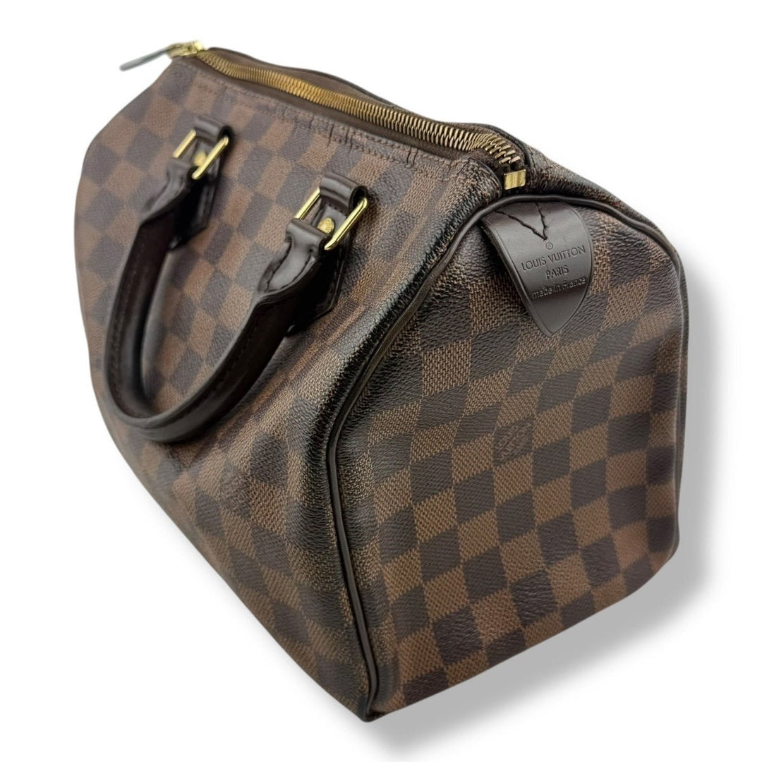 Louis Vuitton Brown Damier Speedy 25 Handbag - Lux Central