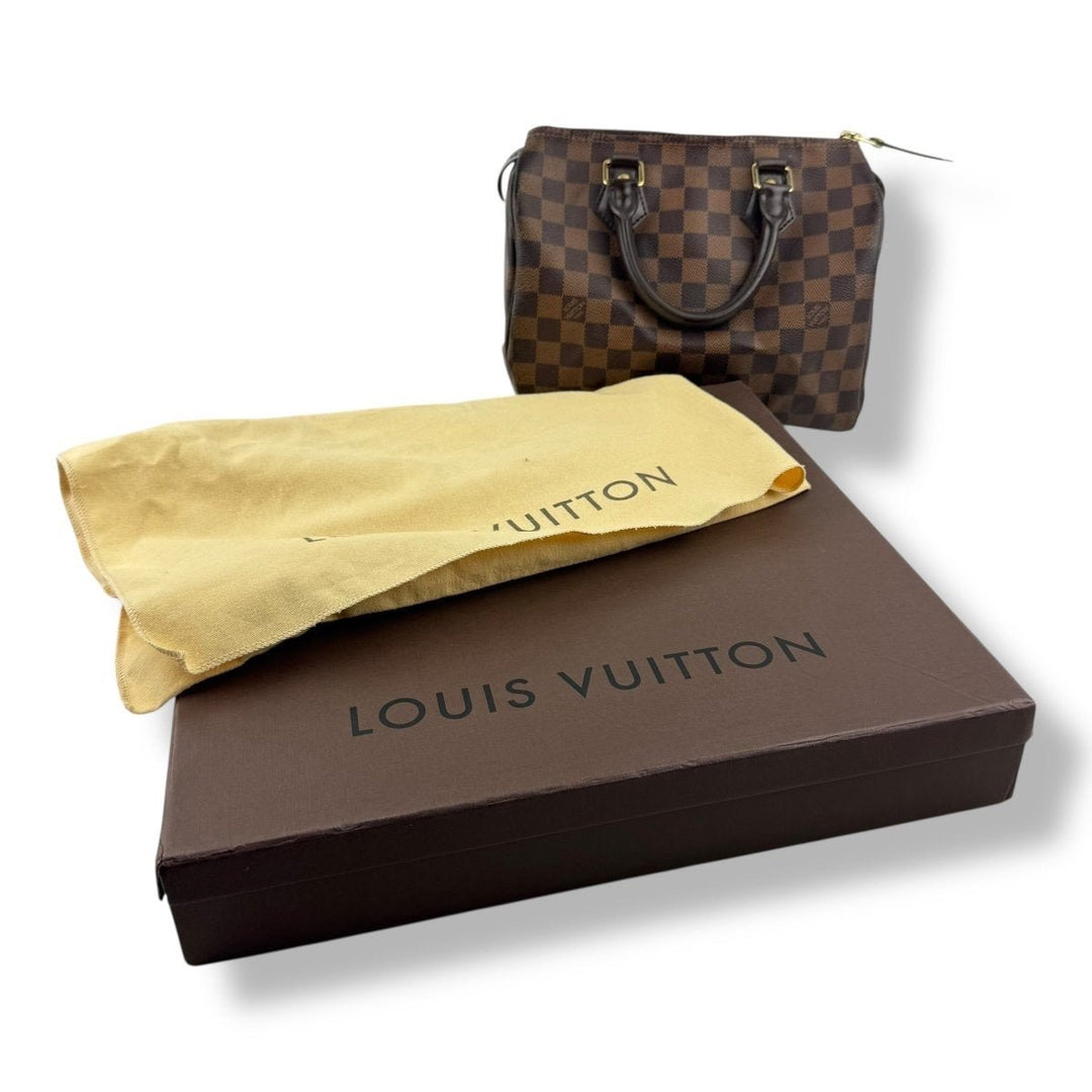 Louis Vuitton Brown Damier Speedy 25 Handbag - Lux Central