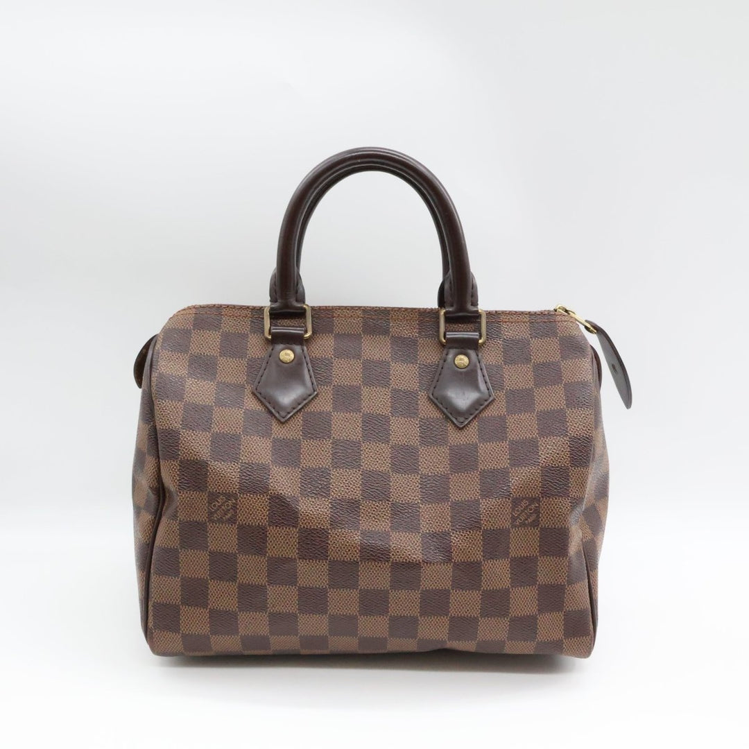 Louis Vuitton Brown Damier Speedy 25 Handbag - Lux Central
