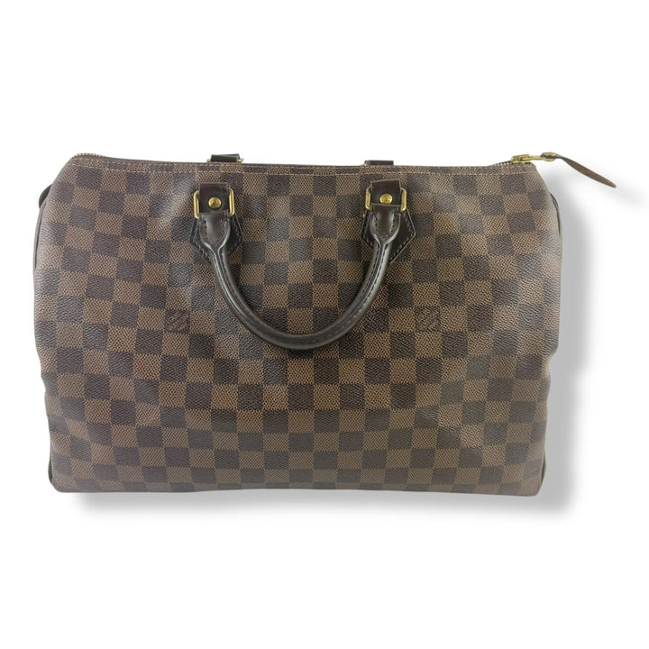 Louis Vuitton Brown Damier Speedy 35 Handbag - Lux Central