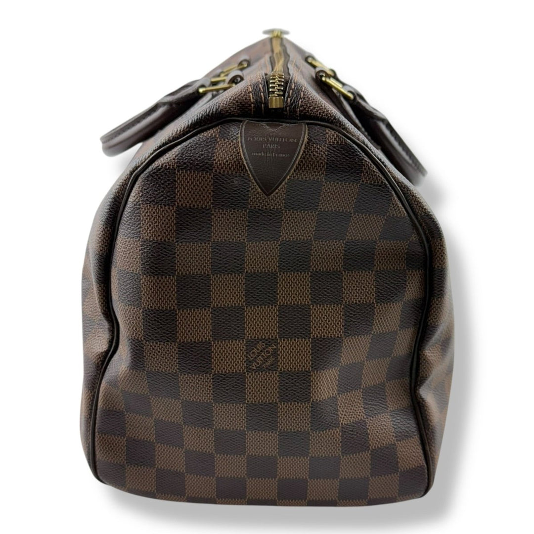 Louis Vuitton Brown Damier Speedy 35 Handbag - Lux Central