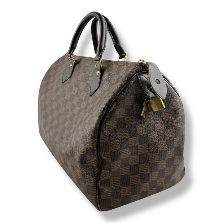 Louis Vuitton Brown Damier Speedy 35 Handbag - Lux Central