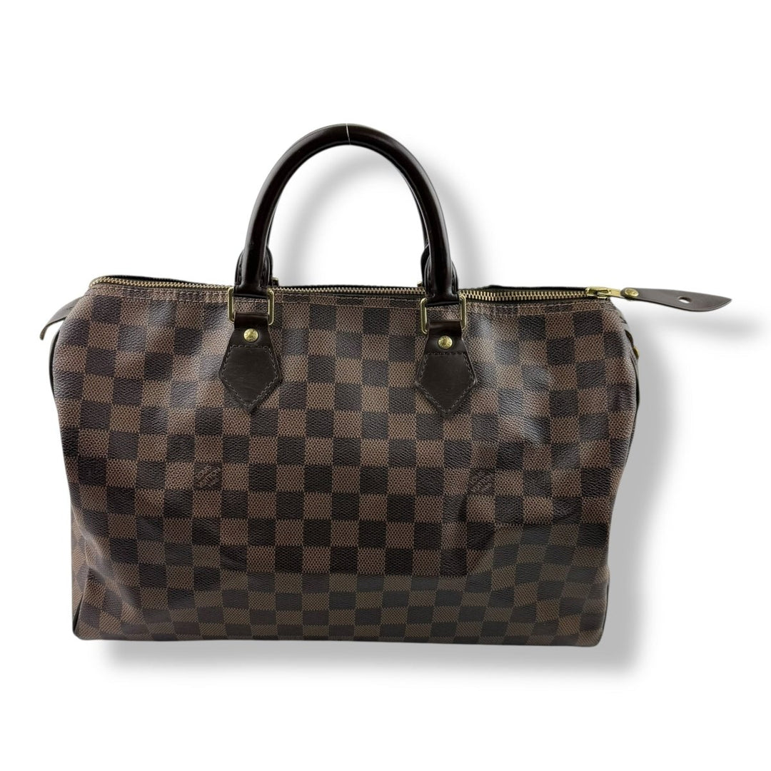 Louis Vuitton Brown Damier Speedy 35 Handbag - Lux Central