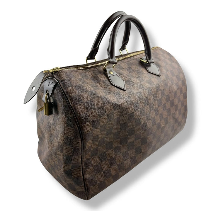 Louis Vuitton Brown Damier Speedy 35 Handbag - Lux Central