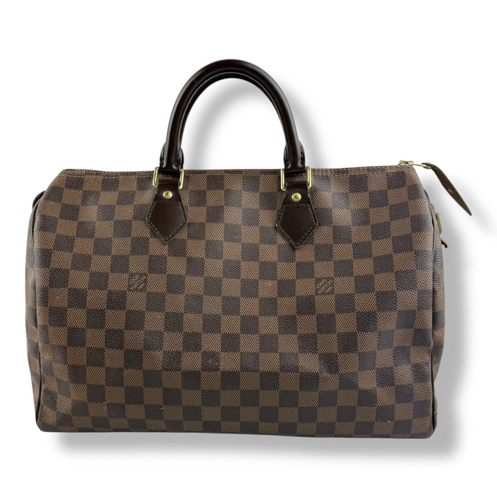 Louis Vuitton Brown Damier Speedy 35 Handbag - Lux Central