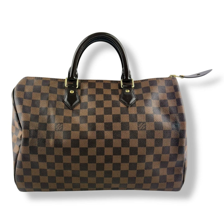 Louis Vuitton Brown Damier Speedy 35 Handbag - Lux Central