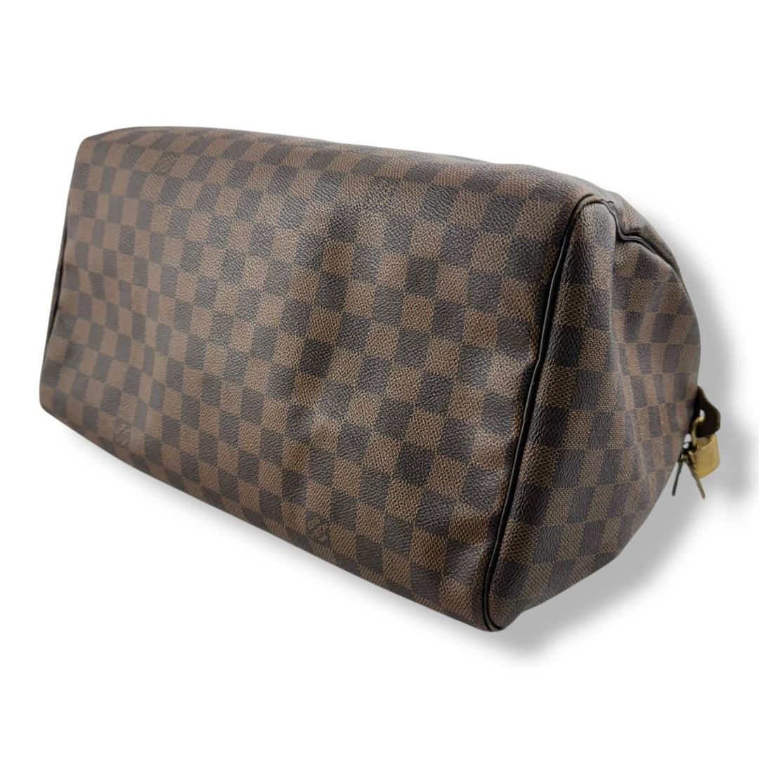 Louis Vuitton Brown Damier Speedy 35 Handbag - Lux Central