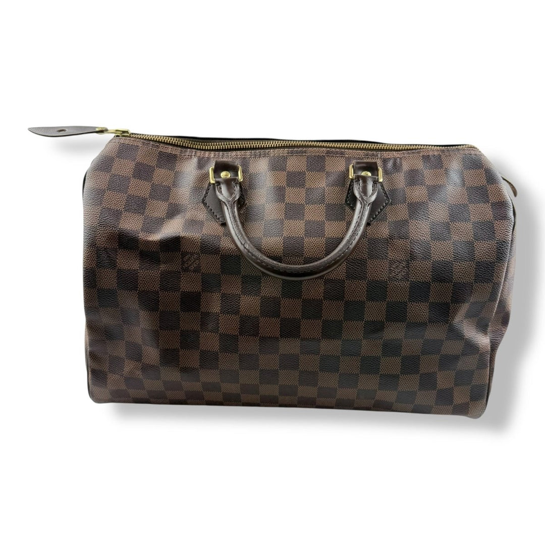 Louis Vuitton Brown Damier Speedy 35 Handbag - Lux Central