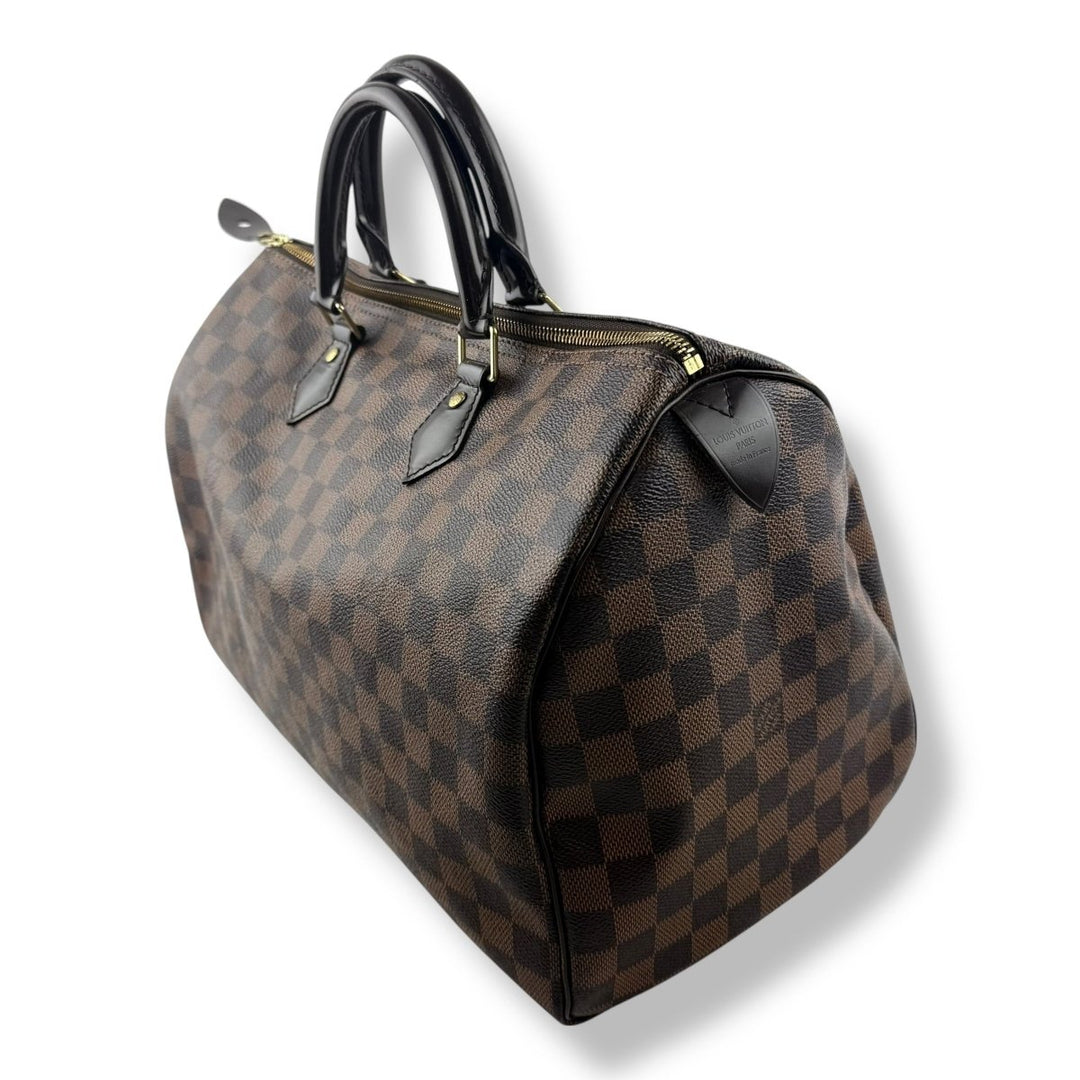 Louis Vuitton Brown Damier Speedy 35 Handbag - Lux Central