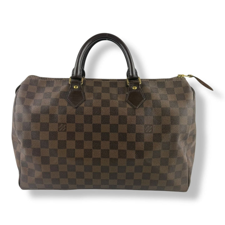 Louis Vuitton Brown Damier Speedy 35 Handbag - Lux Central