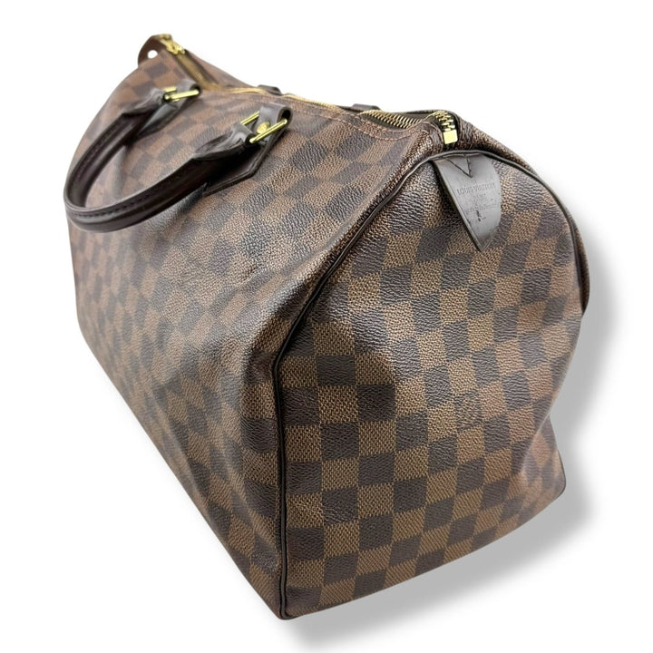 Louis Vuitton Brown Damier Speedy 35 Handbag - Lux Central