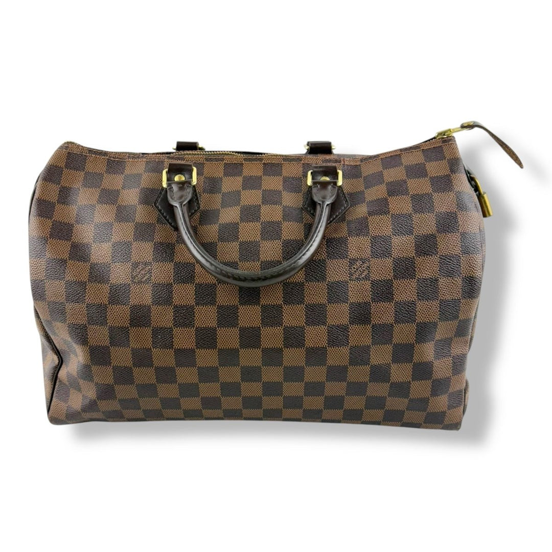 Louis Vuitton Brown Damier Speedy 35 Handbag - Lux Central