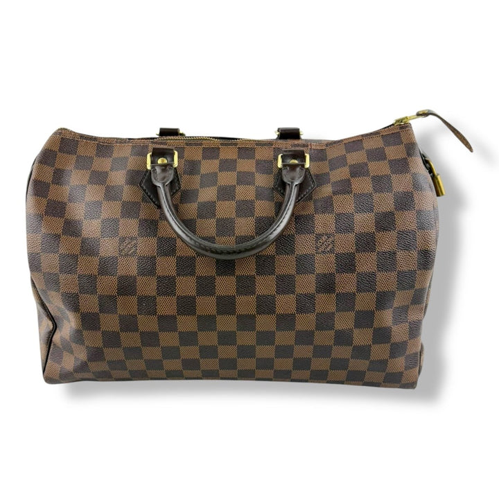 Louis Vuitton Brown Damier Speedy 35 Handbag - Lux Central