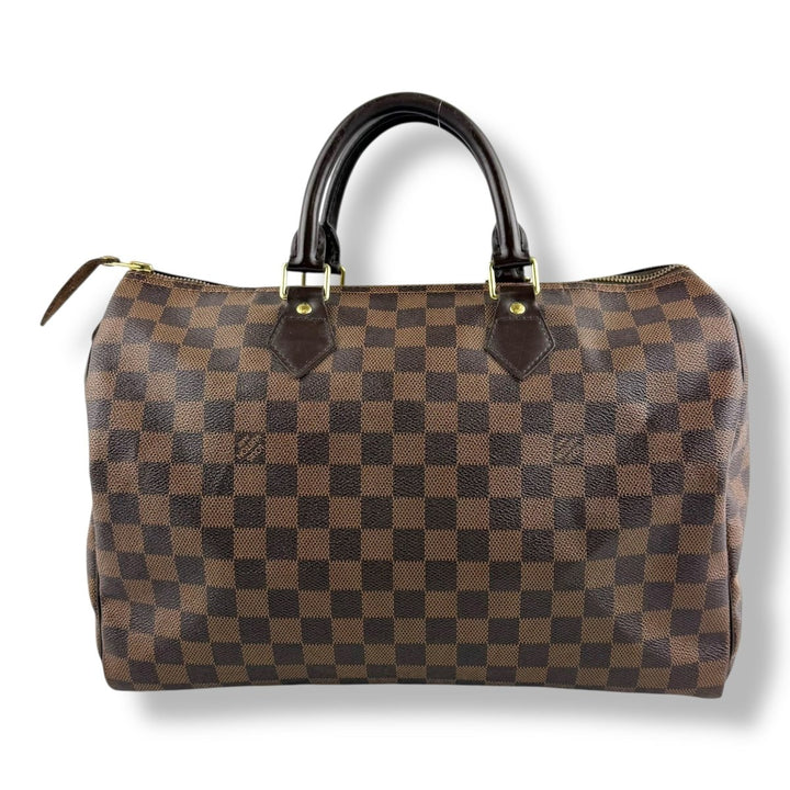 Louis Vuitton Brown Damier Speedy 35 Handbag - Lux Central