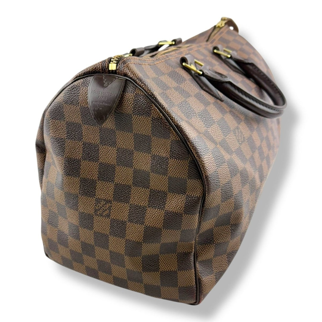 Louis Vuitton Brown Damier Speedy 35 Handbag - Lux Central