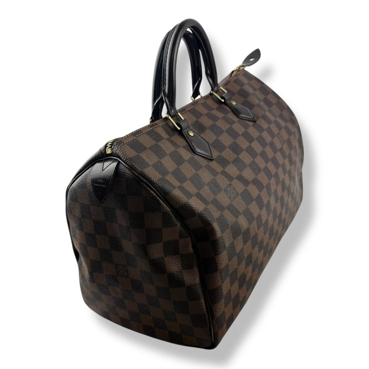 Louis Vuitton Brown Damier Speedy 35 Handbag - Lux Central