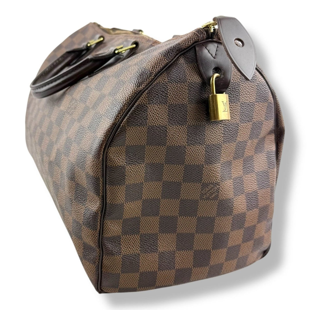 Louis Vuitton Brown Damier Speedy 35 Handbag - Lux Central