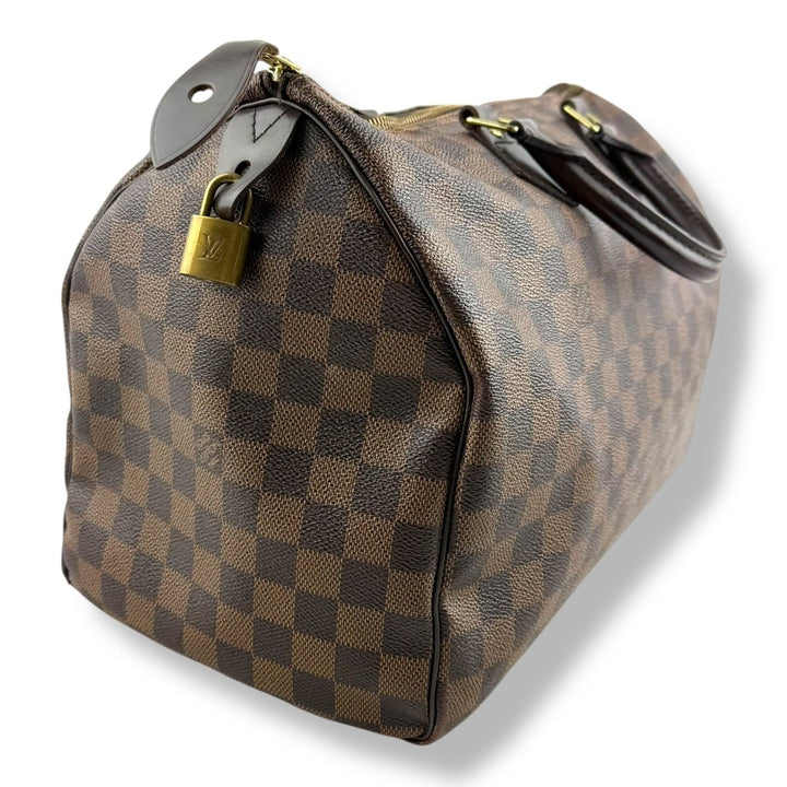 Louis Vuitton Brown Damier Speedy 35 Handbag - Lux Central