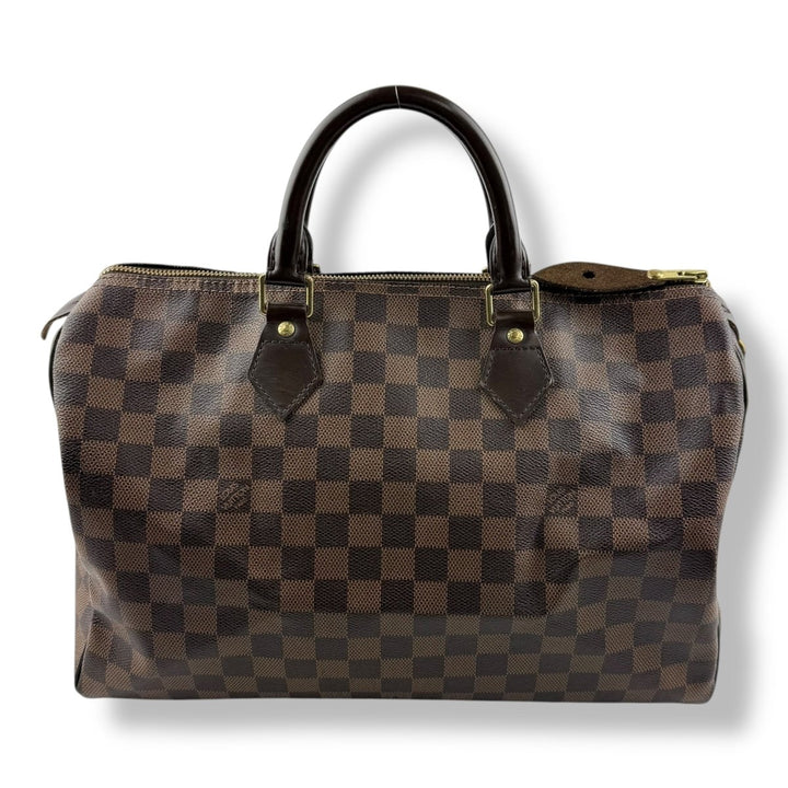 Louis Vuitton Brown Damier Speedy 35 Handbag - Lux Central