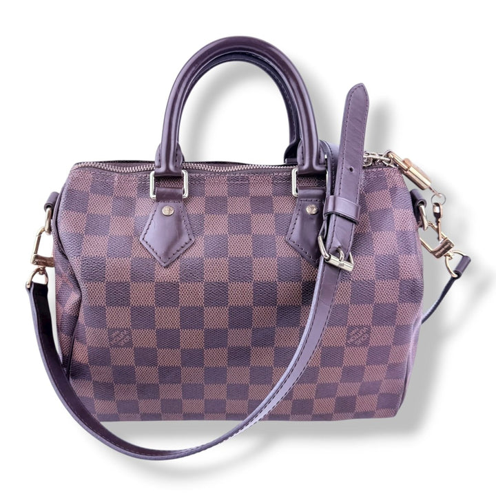 Louis Vuitton Brown Damier Speedy Bandouliere 25 Handbag - Lux Central