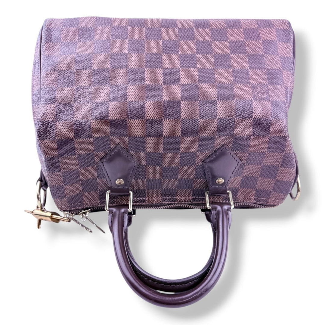 Louis Vuitton Brown Damier Speedy Bandouliere 25 Handbag - Lux Central