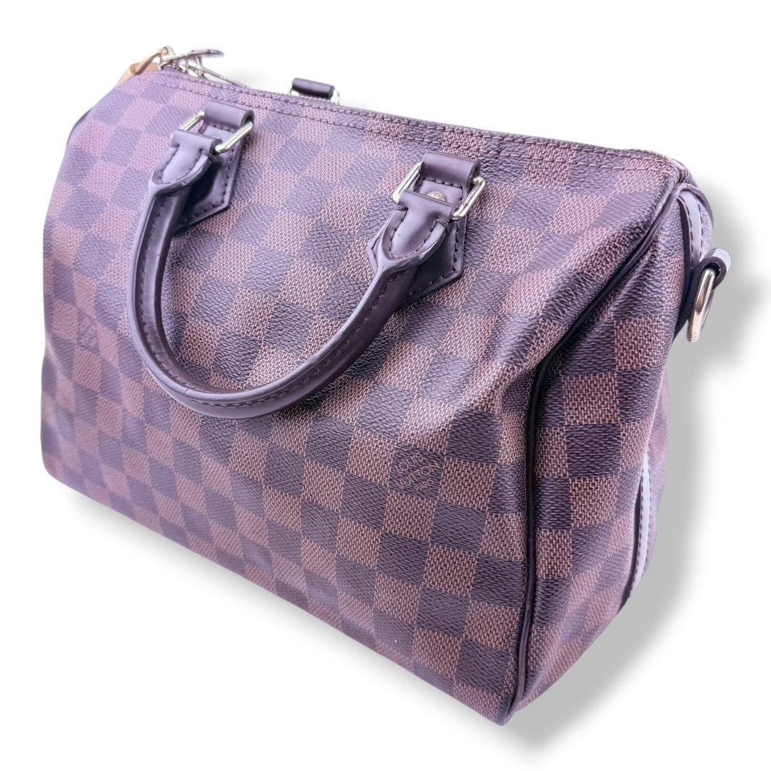 Louis Vuitton Brown Damier Speedy Bandouliere 25 Handbag - Lux Central