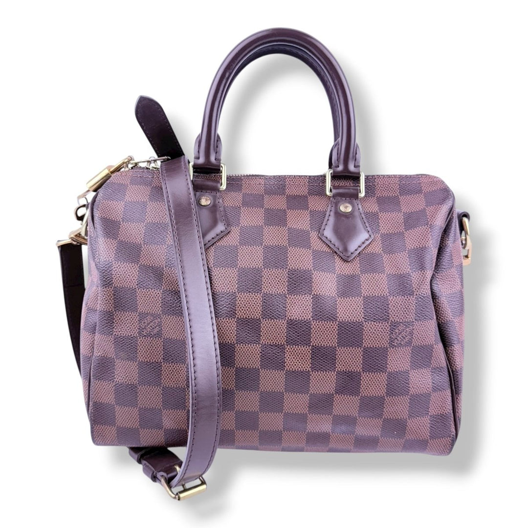 Louis Vuitton Brown Damier Speedy Bandouliere 25 Handbag - Lux Central