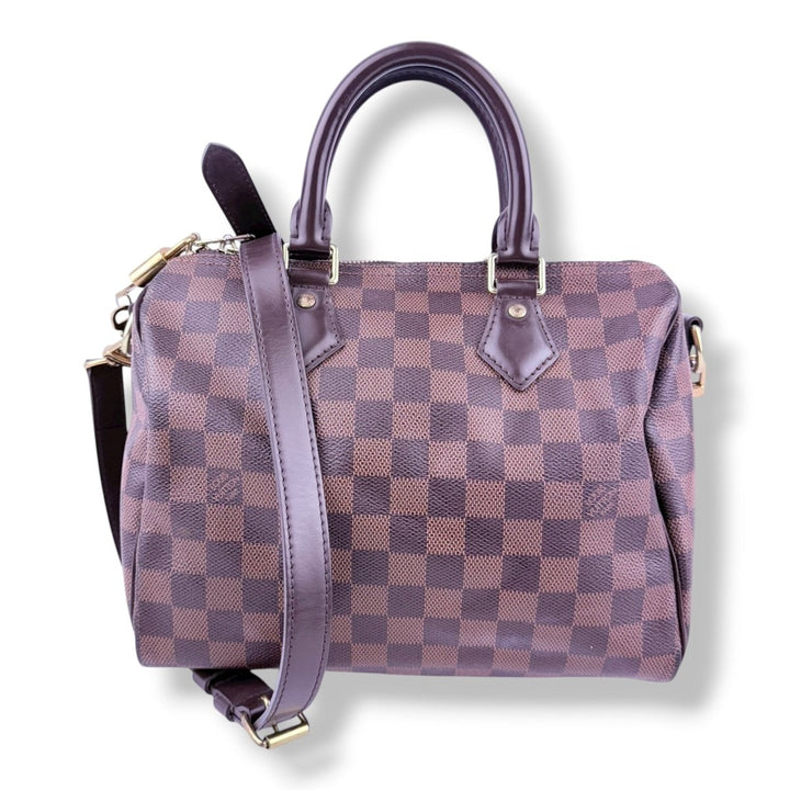 Louis Vuitton Brown Damier Speedy Bandouliere 25 Handbag - Lux Central