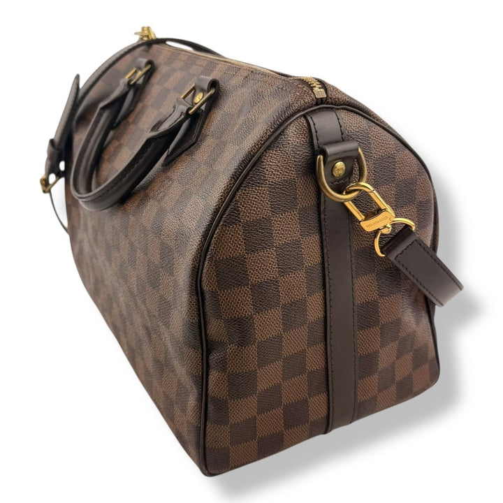 Louis Vuitton Brown Damier Speedy Bandouliere 30 Handbag - Lux Central