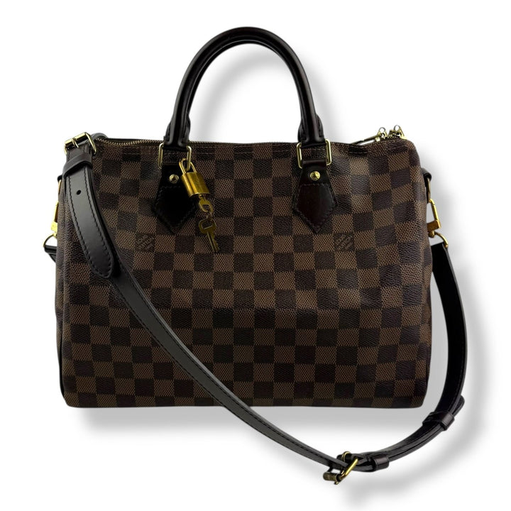 Louis Vuitton Brown Damier Speedy Bandouliere 30 Handbag - Lux Central
