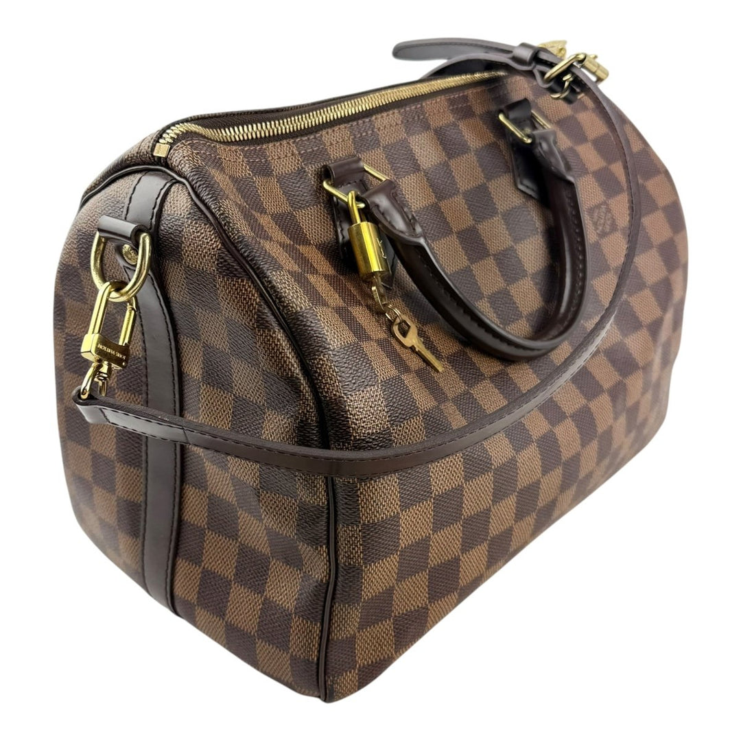 Louis Vuitton Brown Damier Speedy Bandouliere 30 Handbag - Lux Central