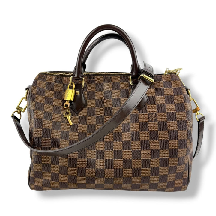 Louis Vuitton Brown Damier Speedy Bandouliere 30 Handbag - Lux Central