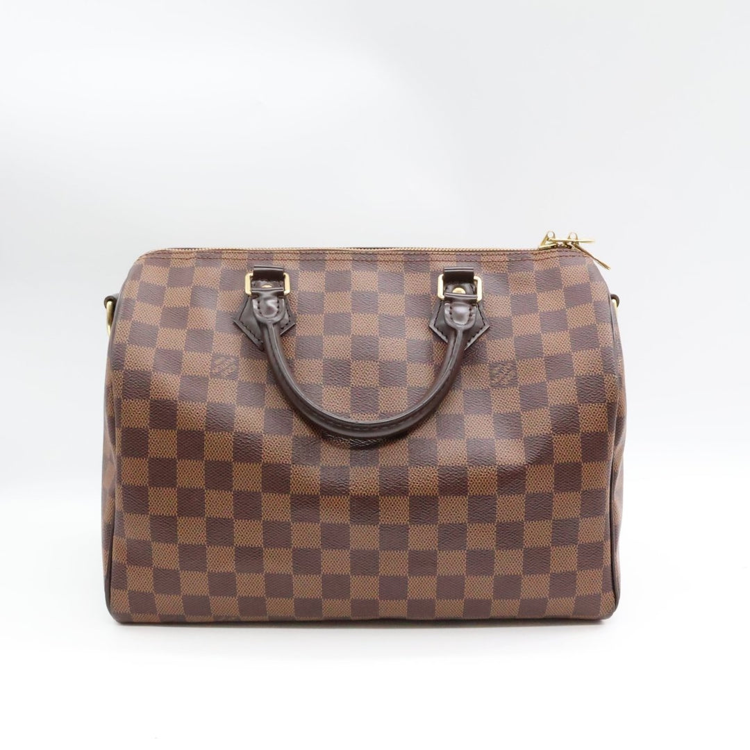 Louis Vuitton Brown Damier Speedy Bandouliere 30 Handbag - Lux Central