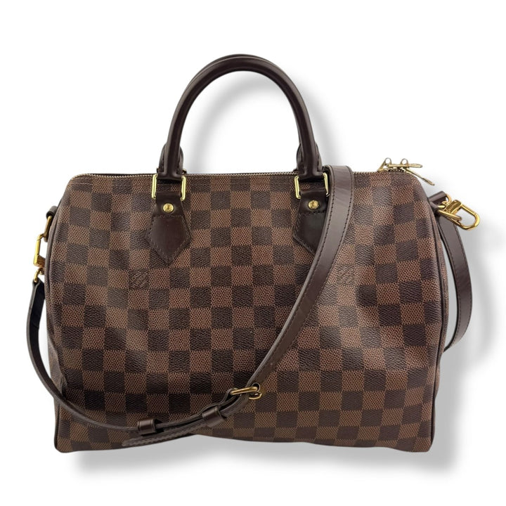 Louis Vuitton Brown Damier Speedy Bandouliere 30 Handbag - Lux Central