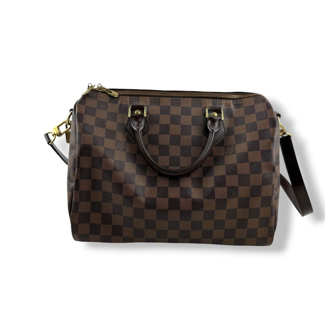 Louis Vuitton Brown Damier Speedy Bandouliere 30 Handbag - Lux Central