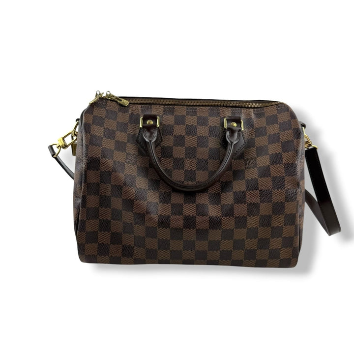 Louis Vuitton Brown Damier Speedy Bandouliere 30 Handbag - Lux Central